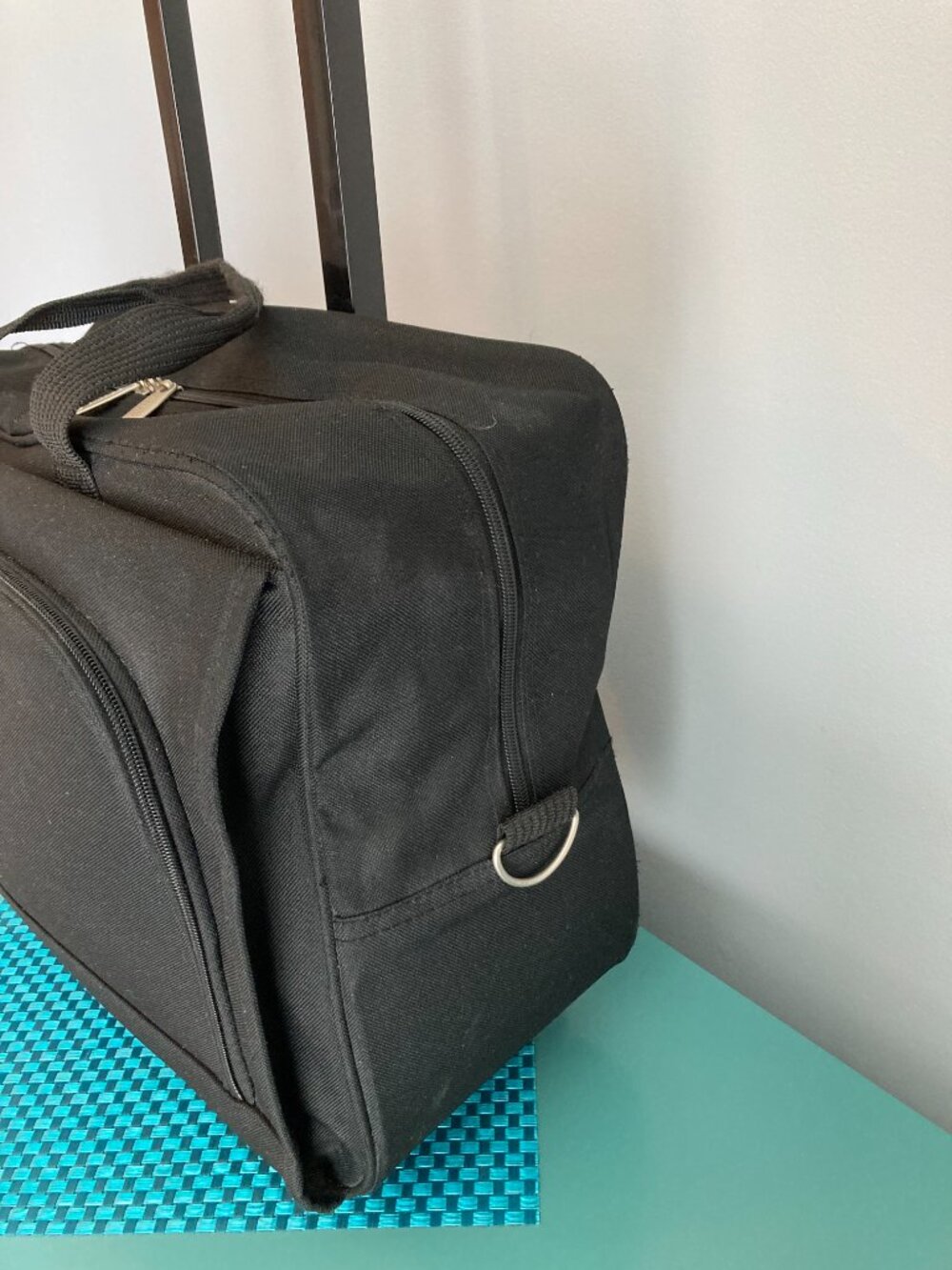 Rolling Briefcase Laptop Carry On Travel Bag -Unisex-by Leisure - Picture 4 of 16